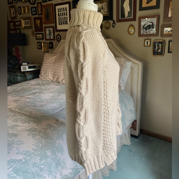 525 America Cotton Fisherman Turtleneck Sweater - Picture 3 of 13